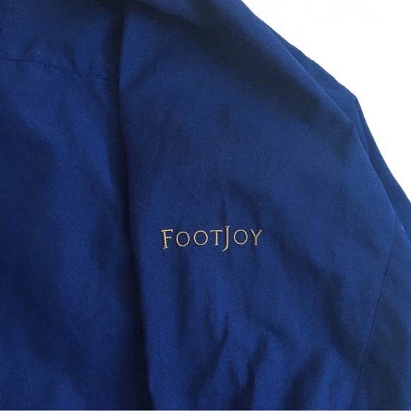 FootJoy Pullover V Neck Golf Windbreaker Jacket Navy Blue Large - Picture 7 of 14